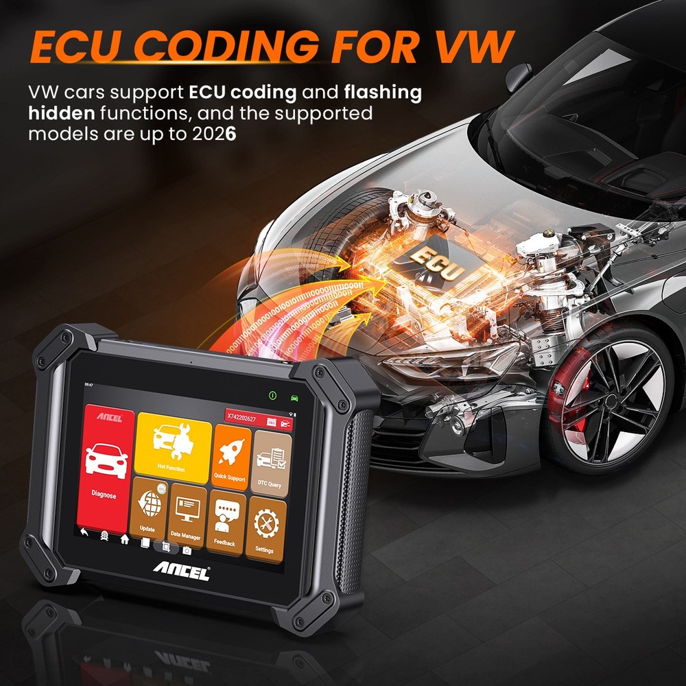 ANCEL V6 PRO OBD2 Scanner All System Key ECU Active Test Bluetooth VCI 25+ Reset