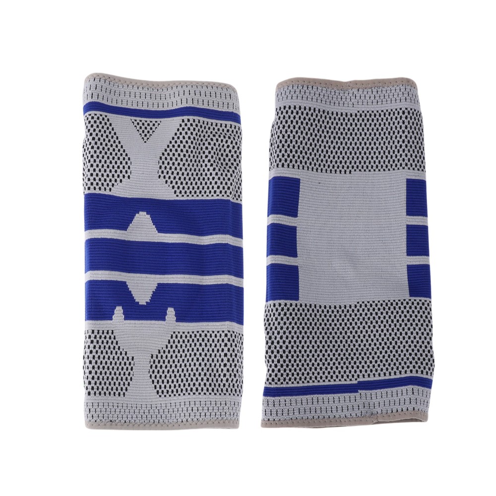 Horizontal Stripes Knee Pads Medium Gray Blue 1 Pc