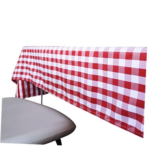Buffalo Check Rectangular Tablecloth, 52 X 114 Inches, Washable Gingham for