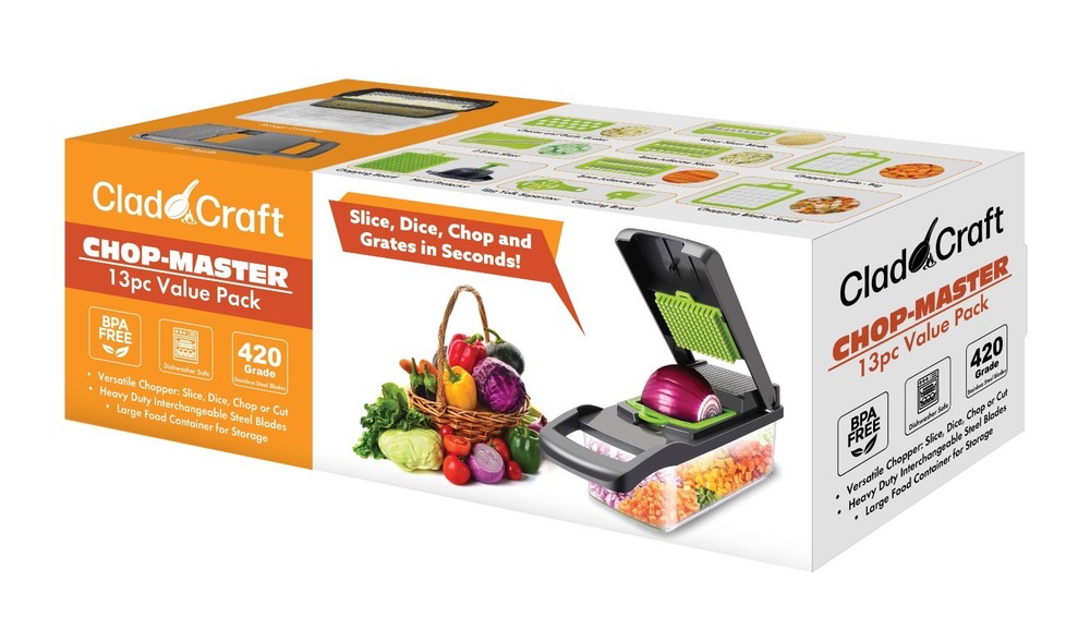 Food Chopper & Grater - Chop Master - 13pc Set