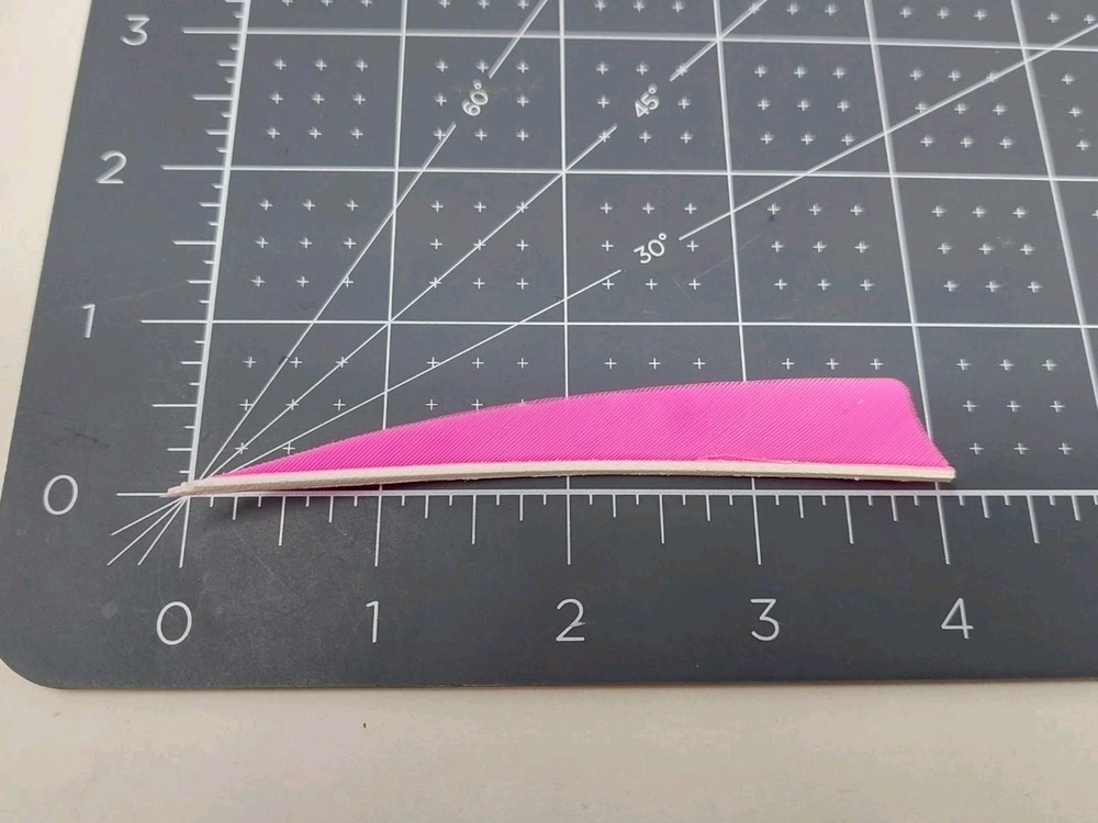 100pk Bullseye Archery Feathers 4" Right Wing: Shield Solid Flo Fluorescent Pink