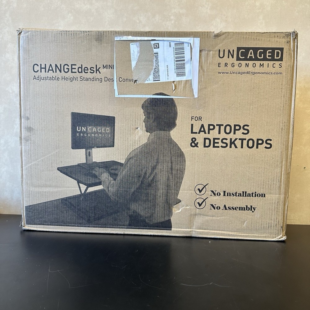 Changedesk Mini Small Standing Desk Converter Height Adjustable 3-14"