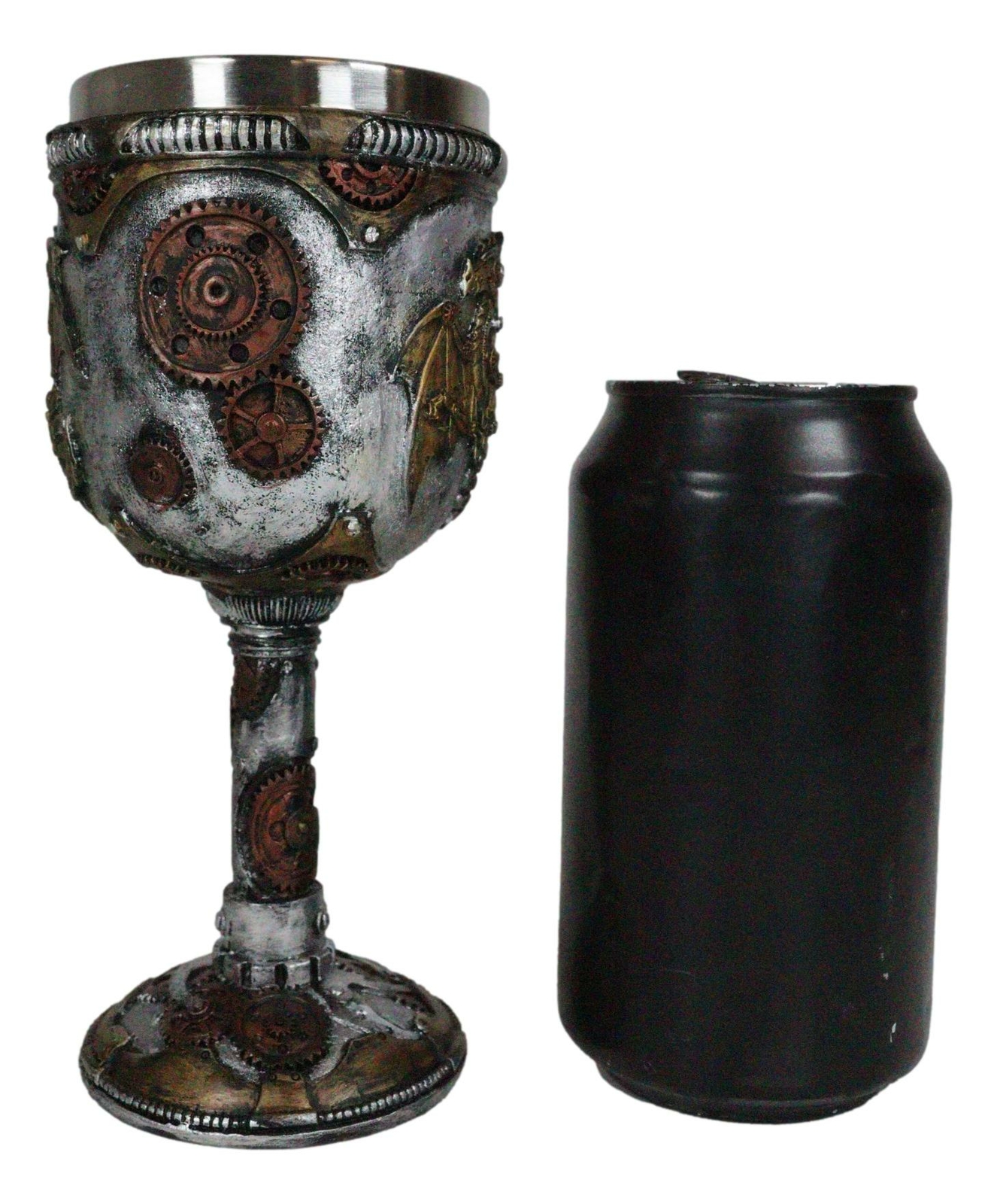 Steampunk Mechanical Gearwork Dragon Wine Goblet Decor Gift