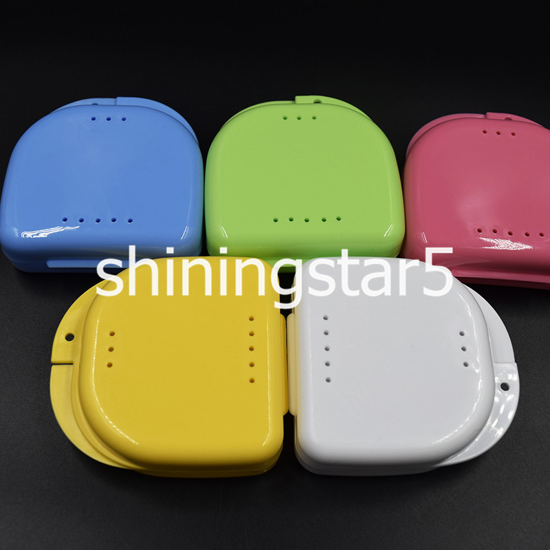 Dental Orthodontic Retainer Denture Container False Teeth Storage Case Box Tray