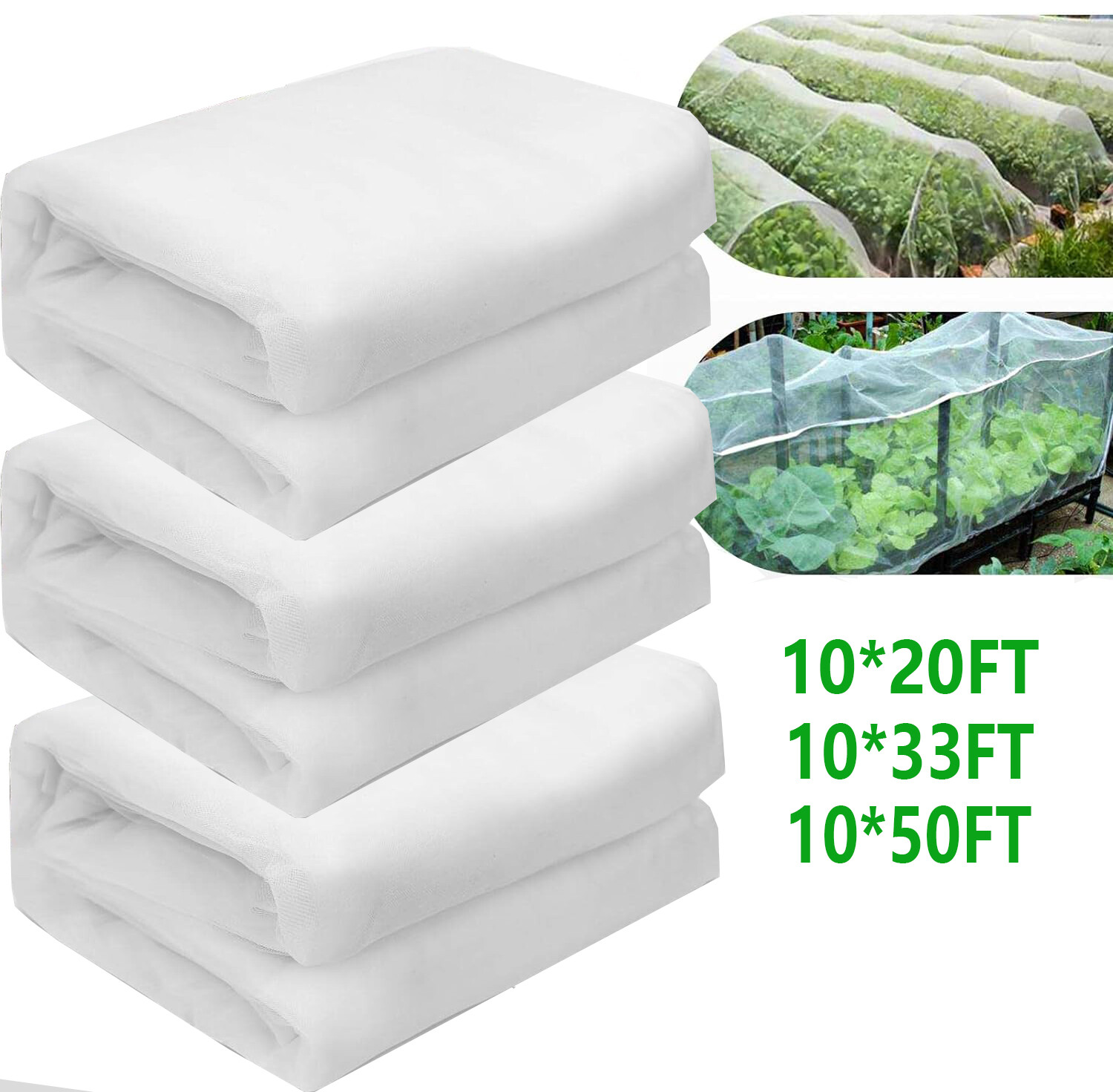 20-50ft Garden Bug Insect Netting Barrier Bird Pond Net Plant Crop Protect Mesh