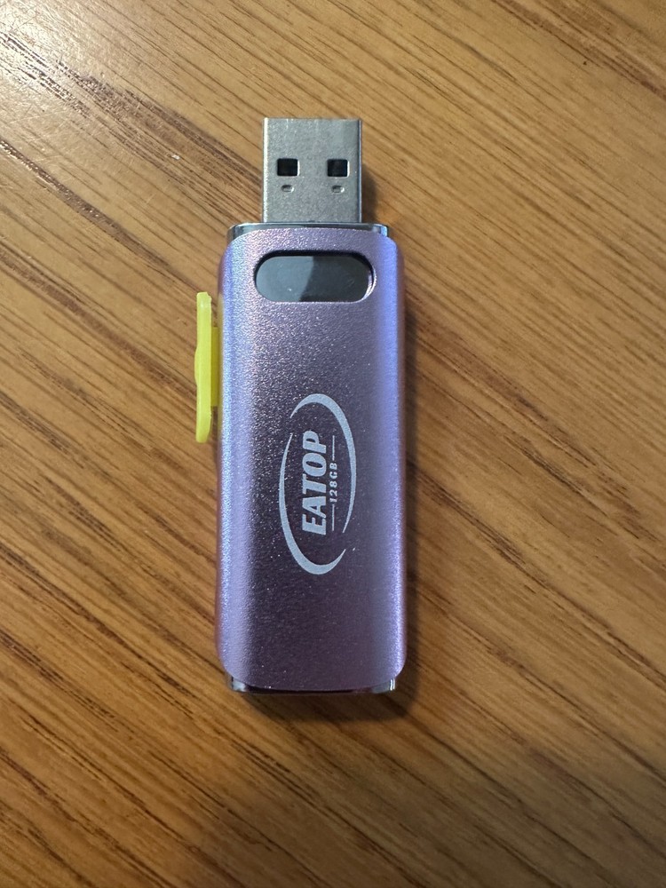 EATOP 128GB USB Flash Drive USB/PC, iPhone, Android, Purple