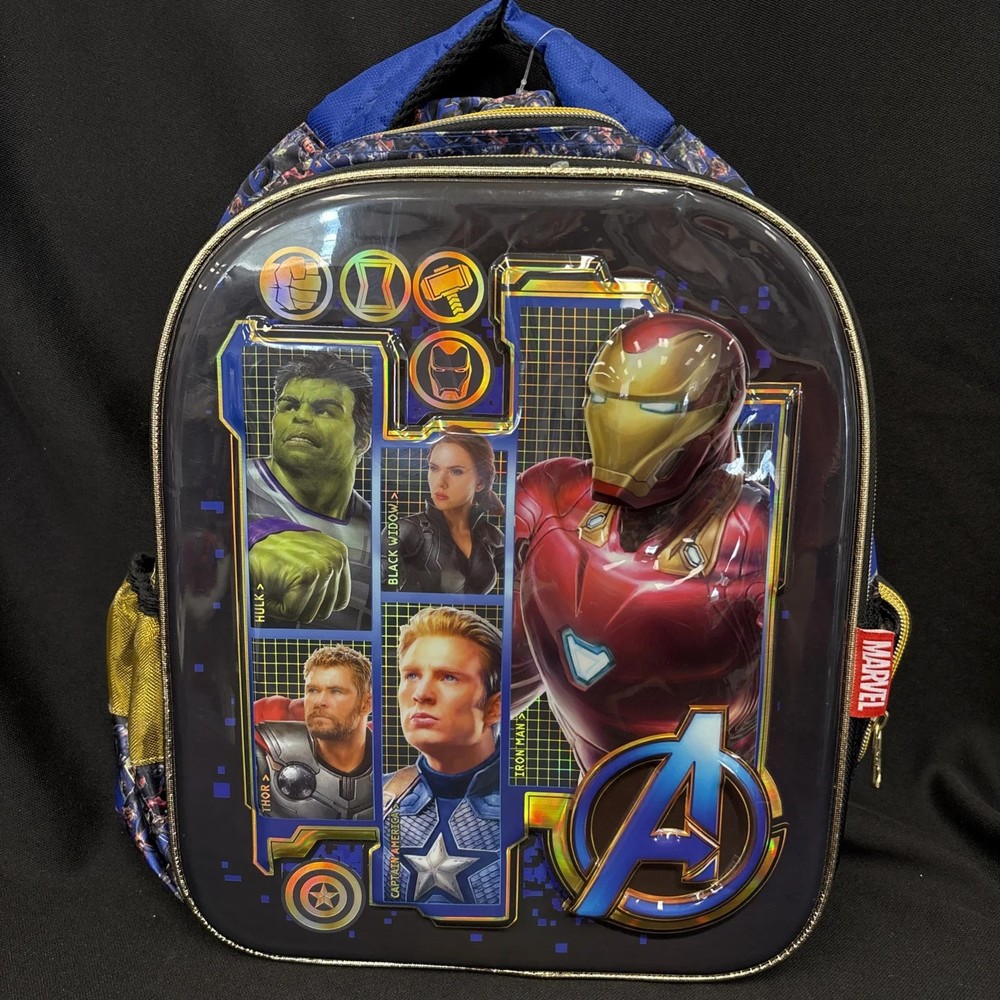 Marvel Avengers 3D Mini 2 Zip Backpack Adjustable Straps