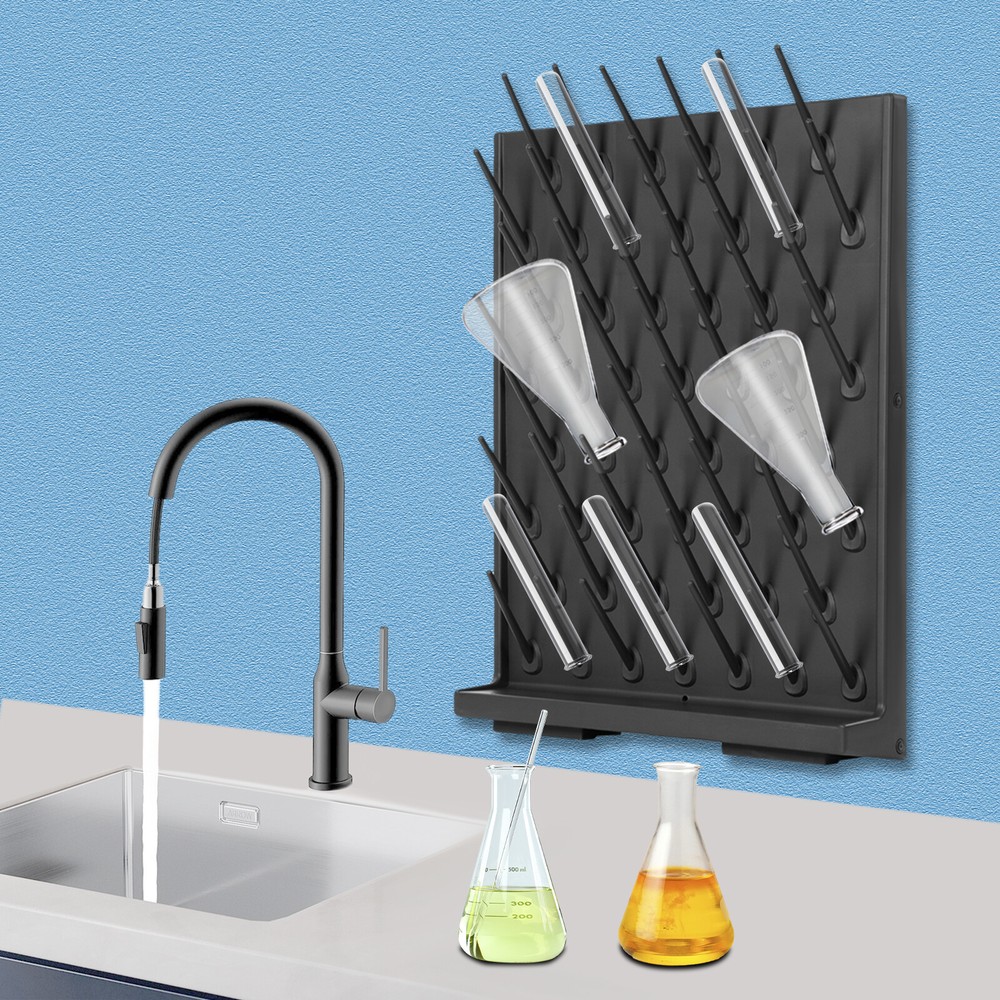 Bottle Drying Rack Lab Removable Glassware Drying Rack Lab PP Draining Rack