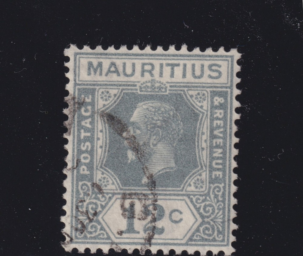 MAURITIUS# 188 KGV twelve cent postmarked CV $23
