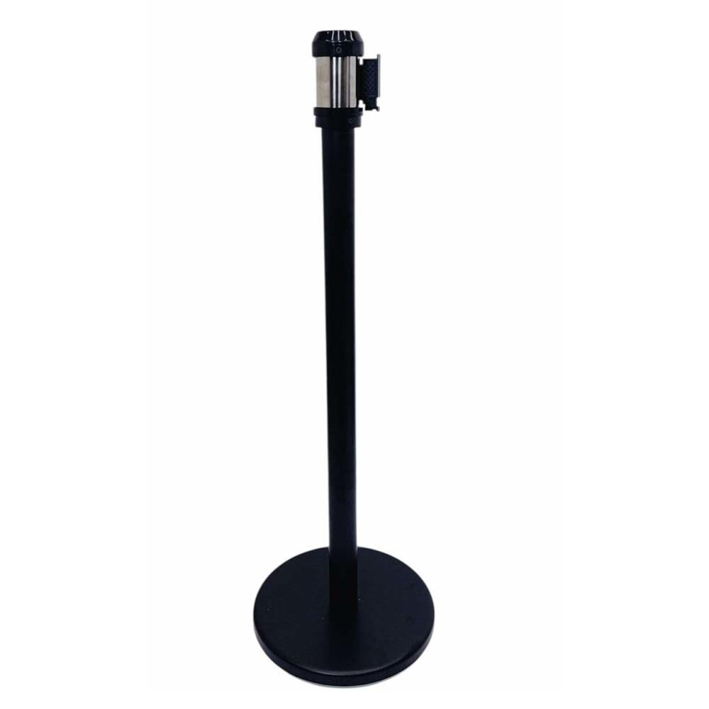 39" Tall Stanchion Queue Post, 75" L Retractable Belt Stanchion Post Queue Pole