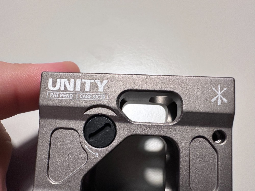 Unity Tactical Fast Micro Red Dot Mount FDE FST - New Read Description