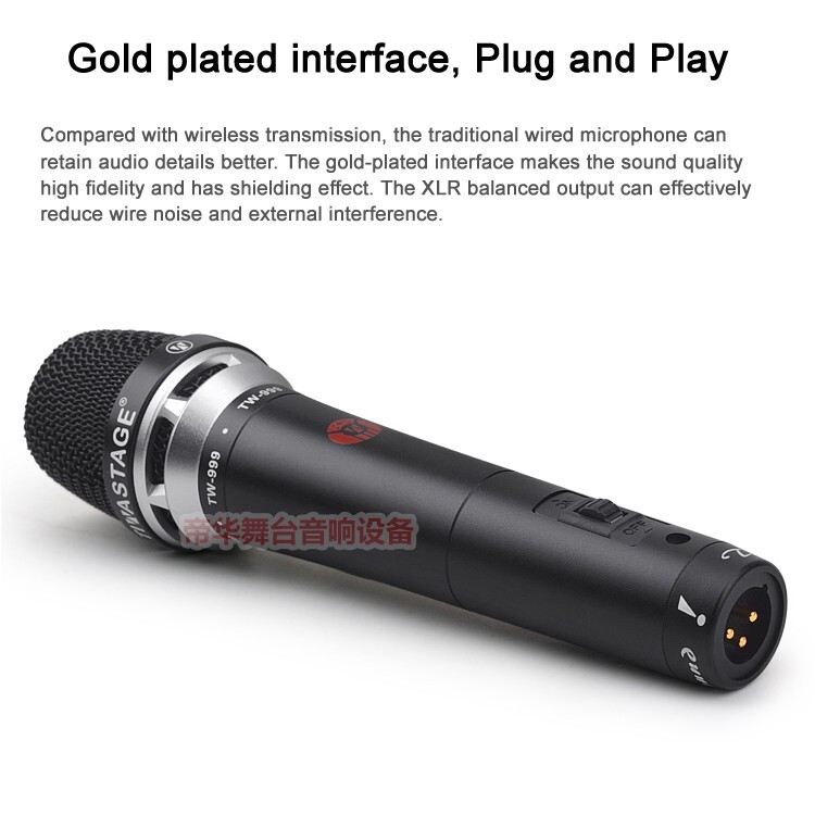TIWASTAGE WIRD DYNAMIC MICROPHONE METAL HANDHELD