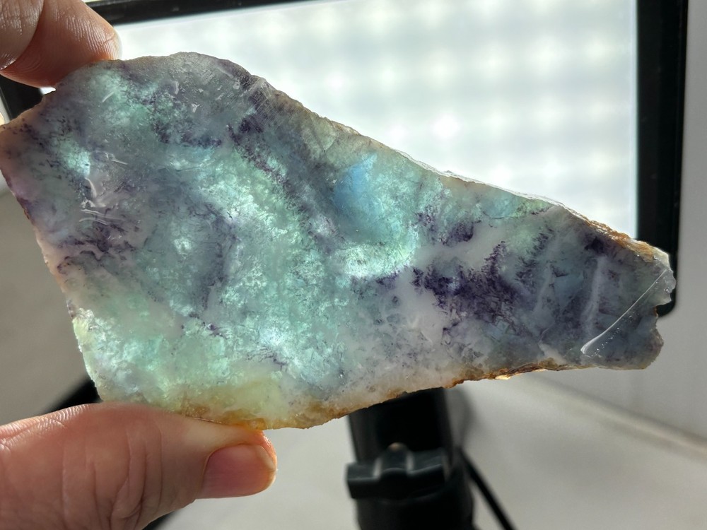 Fluorite slab Cabbing Lapidary Combo Ship Avail