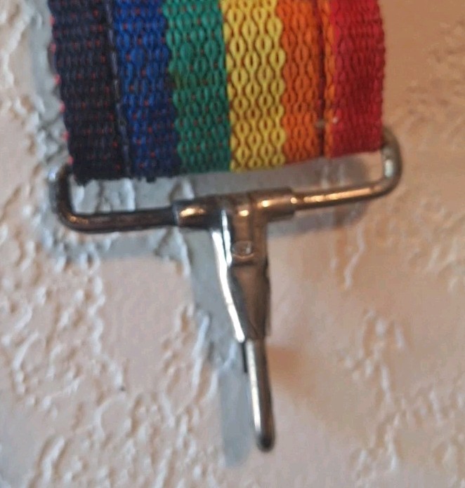 Wide Woven Multi-color Camera Strap