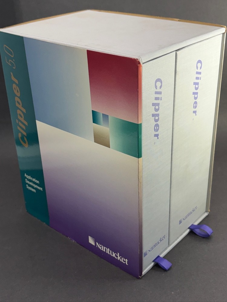 Nantucket Clipper v5.01 Application Development System IBM PS/2 PC XT AC 5.25