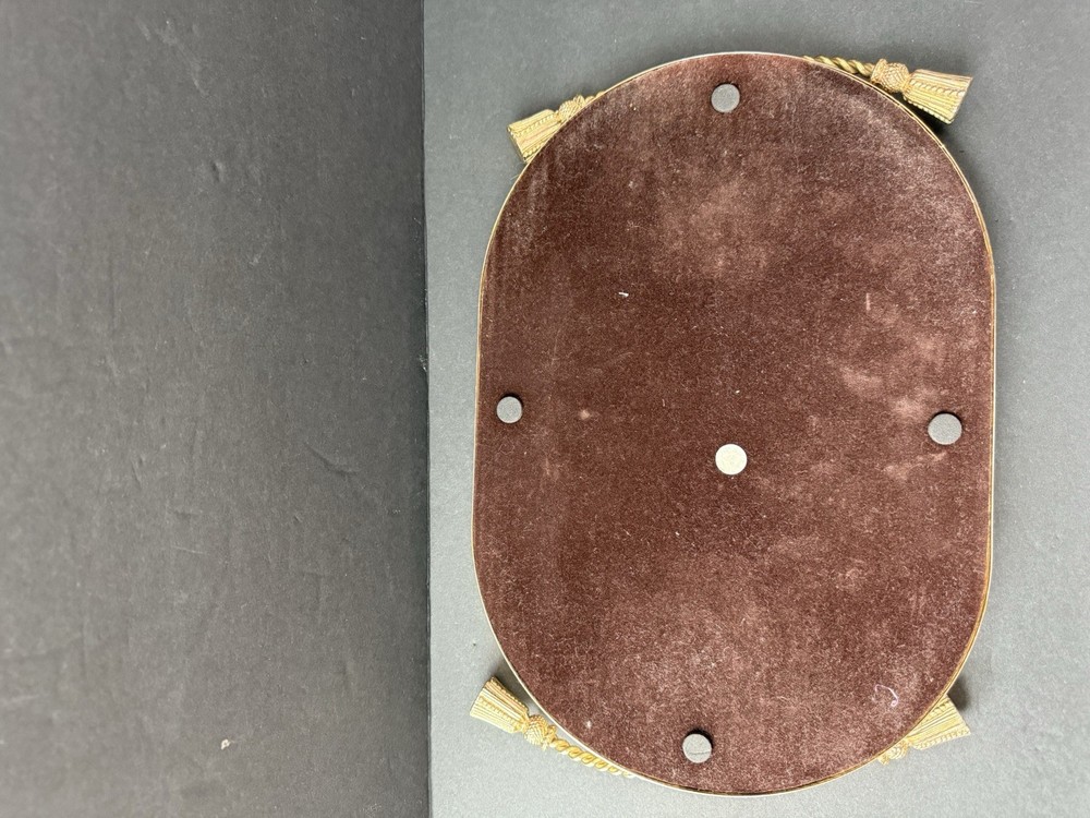 Godinger Silver Art Co Ltd Gold Rope Co Mirror Tassel Hollywood Regency MCM