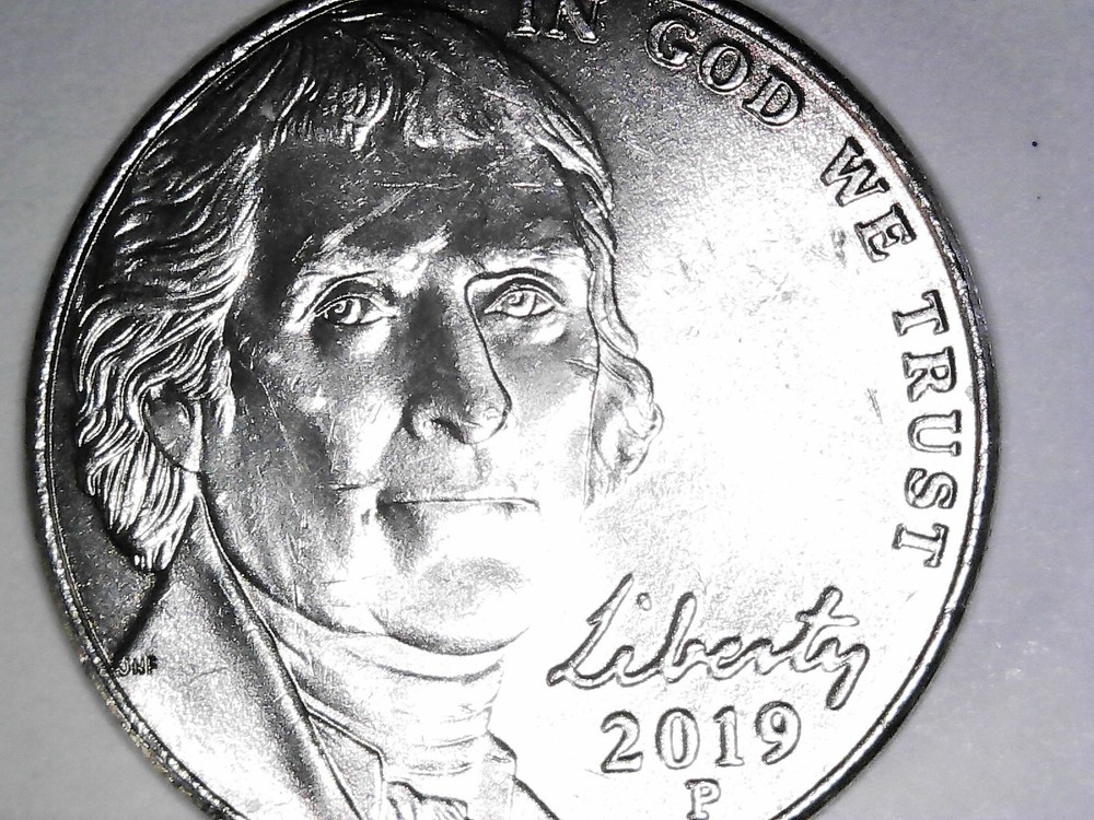 Errors 2 Rim Nickels - Reverse 2019P and 2022P