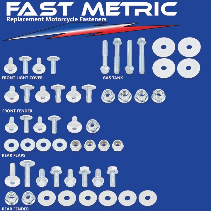 1988-2006 Yamaha Blaster ATV Plastics & Body Bolt Kits-EVERY Fastener you need!