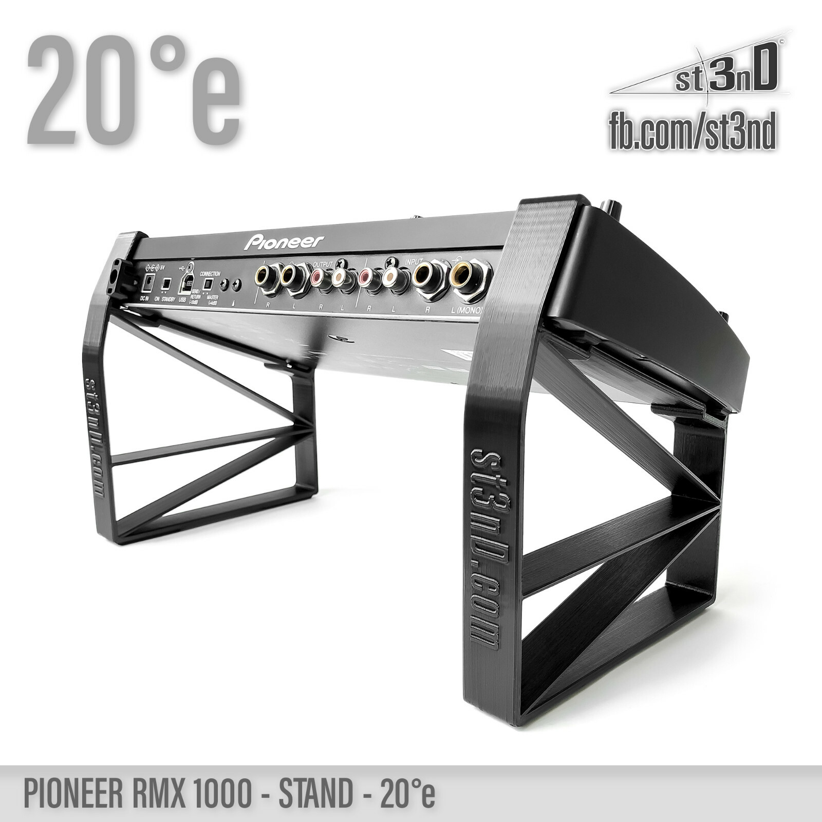 STAND for PIONEER RMX-1000 20° elevated - 3D printed - 100% Buyer Satisfaction