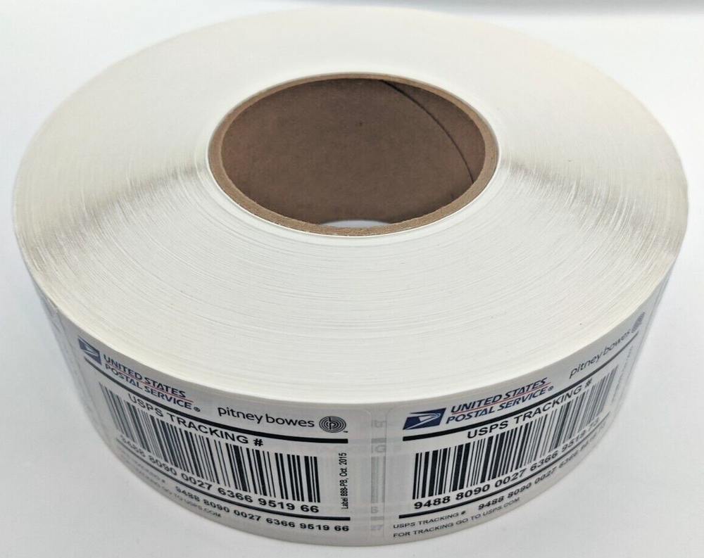 ROLL 2000 USPS Label 888 400 Tracking Number Barcode Stickers Package for Stamps