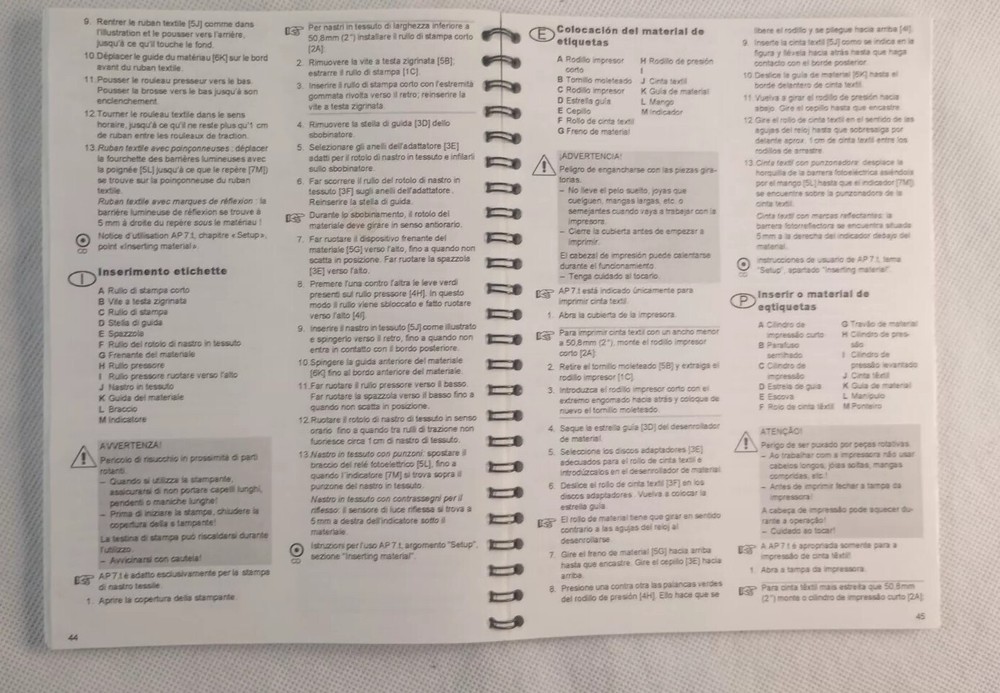 avery dennison ap 7.t printer Quick Reference Guide