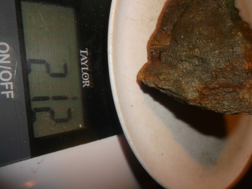 Gold, silver, copper, 212 grams samples ,ore high grade .