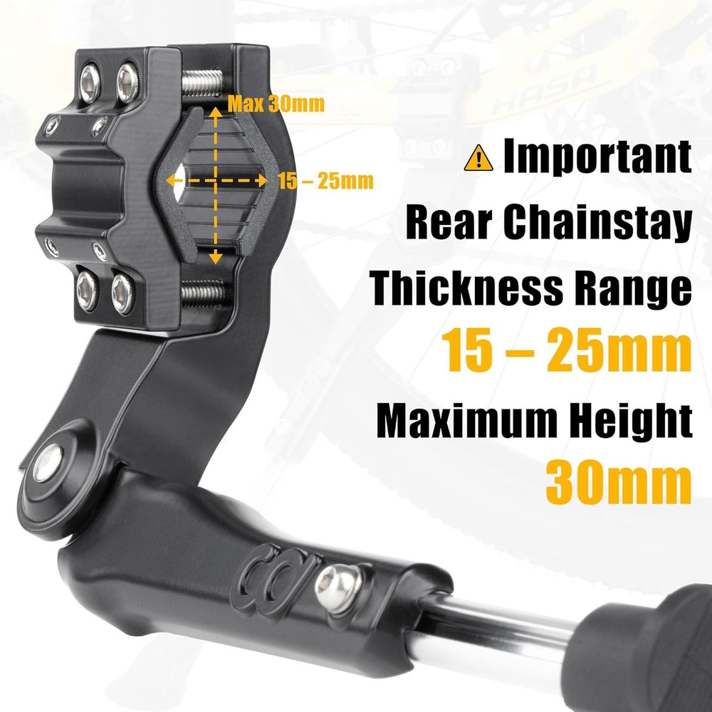Adjustable Bicycle Kickstand for 24-29" & 700C Bikes - Durable & Stable