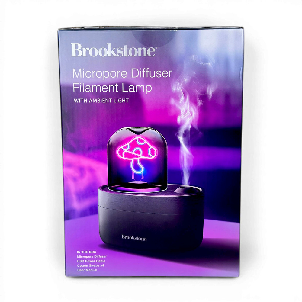 Brookstone Mushroom LED Filament Micropore Diffuser USB Powered Ambient Light