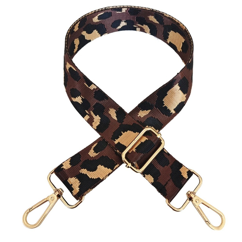 Wide Strap Shoulder Crossbody Camera Bag Handbag Replacement Leopard Camouflage