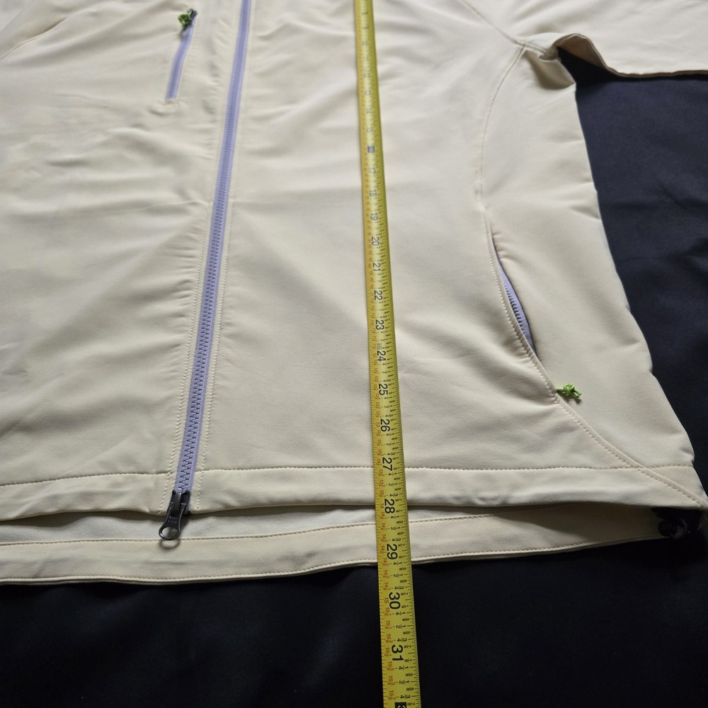 Peter Millar Jacket E4 Performance Windbreaker Full Zip Golf Light Yellow Men L