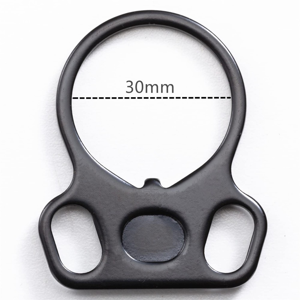 Metal 2 Point Sling Ring, Durable Heavy-Duty Two Point Sling Attachment