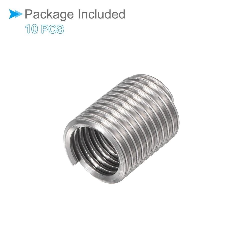 10pcs 1/2-13 UNC 2.0D Wire Thread Repair Insert Helical Type Coiled