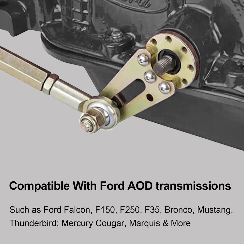 ACA-1807 21" Adjustable Column Shift Linkage Kit for AOD Ford Transmission