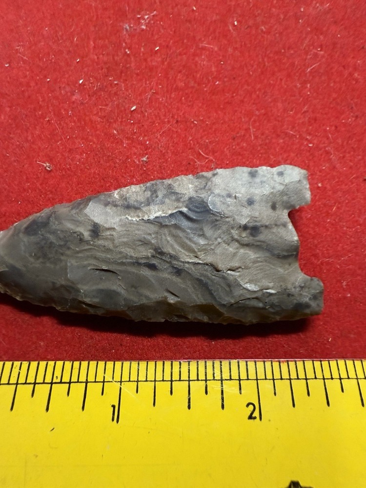 Knapped Clovis Flint Arrowhead