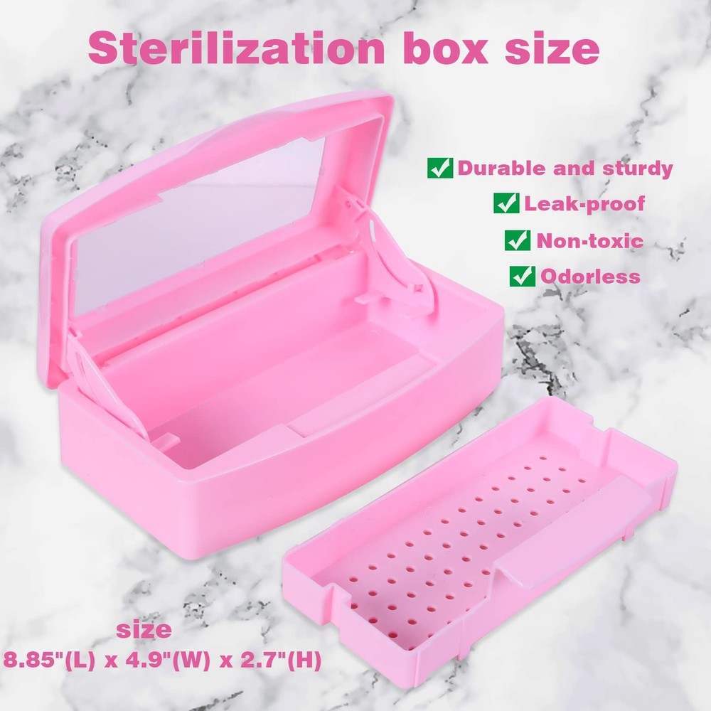 Plastic Sterilizing Tray-Sterilization Tray,Clean Sterilizer Box Storage Orga...