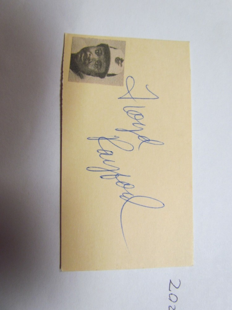 Floyd Rayford Signed Autographed Cut JSA Auction Certified