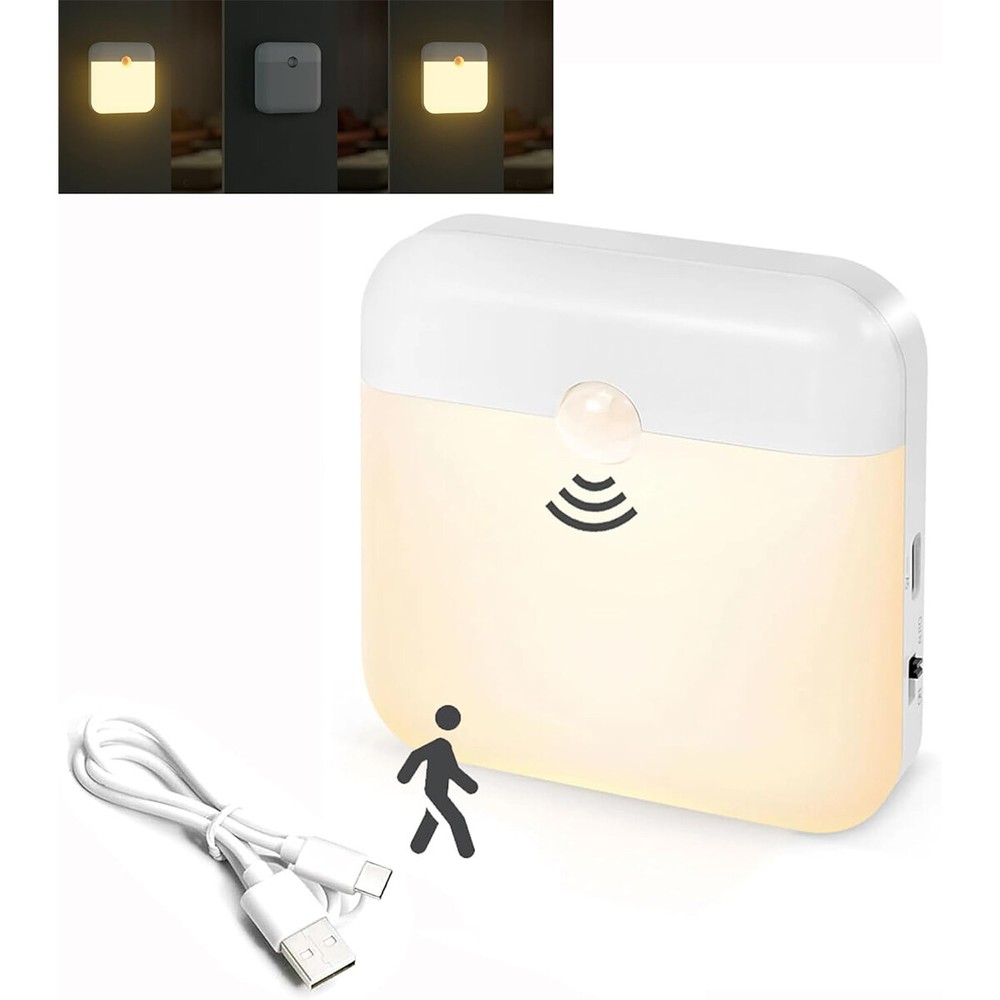 Motion Sensor Led Night Light Rechargeable Magnetic Warm White/Cool White Smart