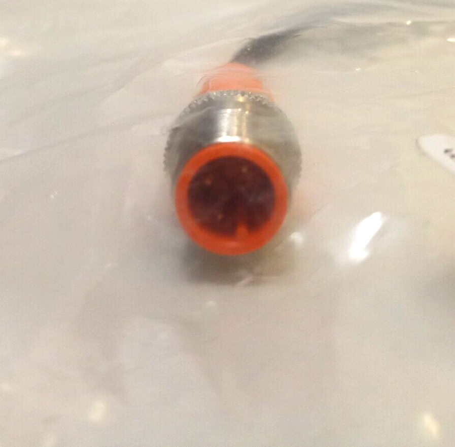 2x ifm electronic EVC041 interconnect cable 3 pole cable 0.6m