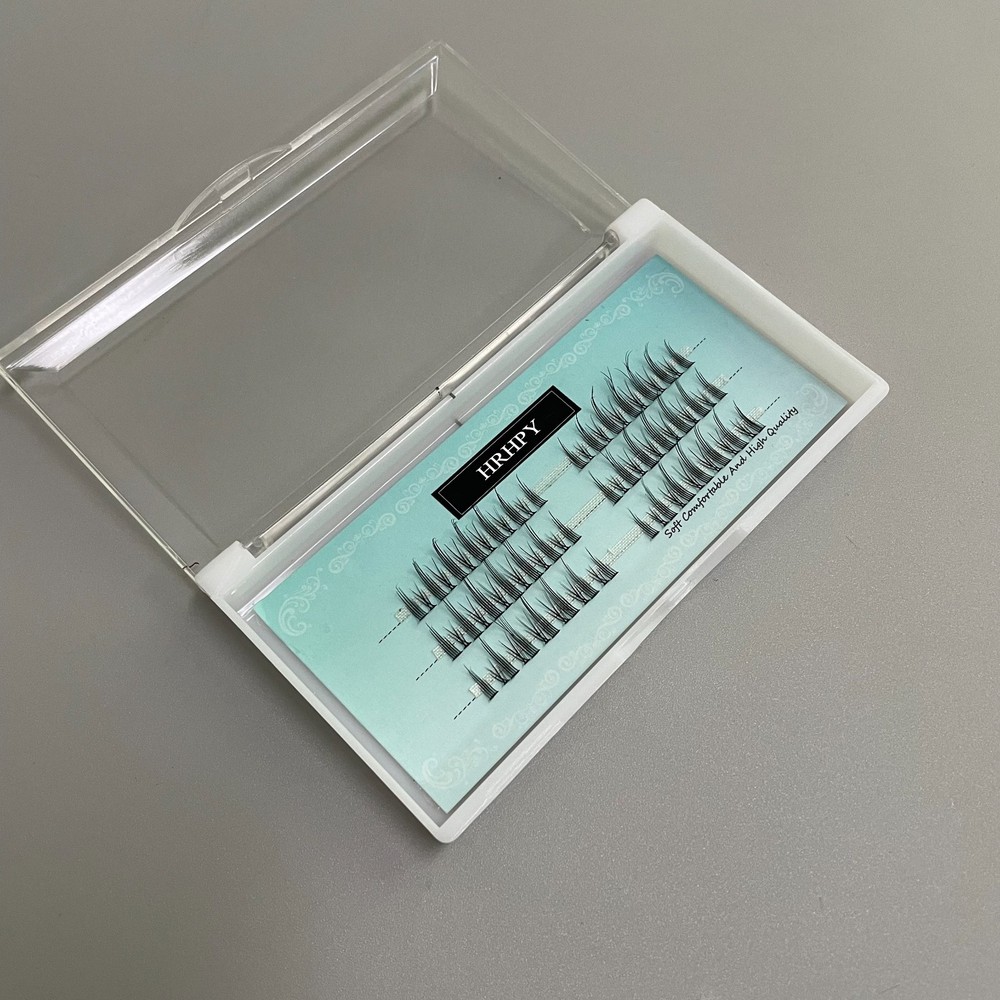 HRHPY False Eyelashes, Women's Natural Look, Single Clusters False Eyelashes