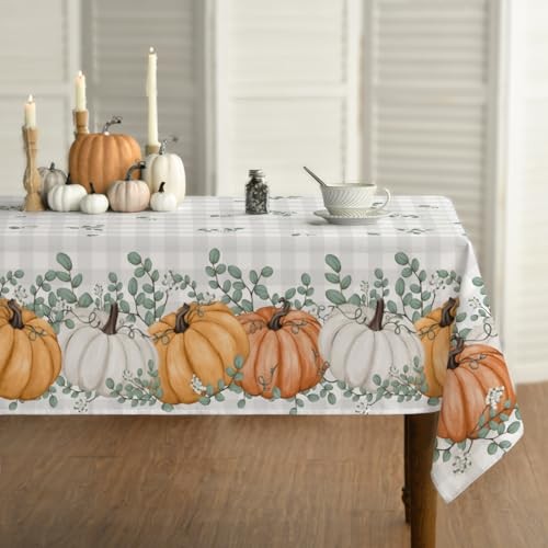 Fall Tablecloth 60x84 Inch Rectangular, 60" x 84" (Rectangular) Orange