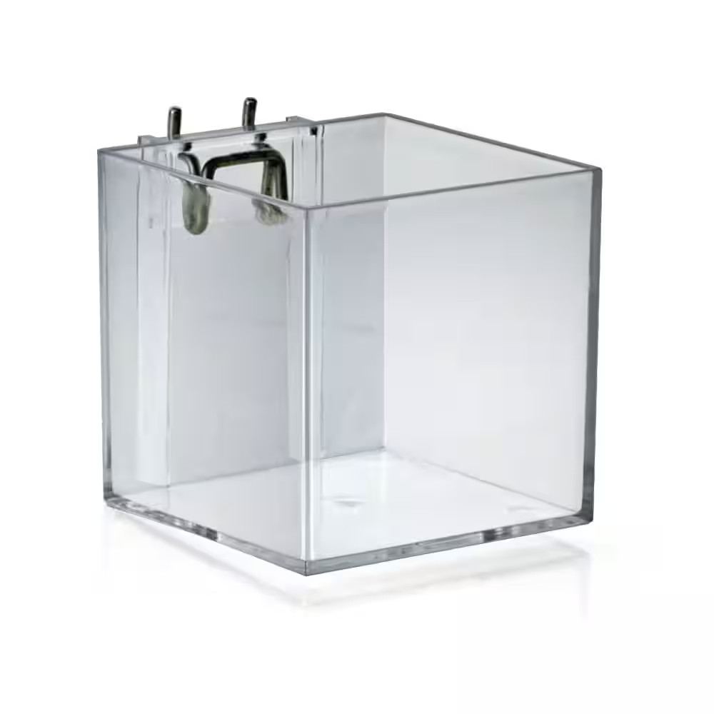 4 In. Cube Bin for Pegboard or Slatwall
