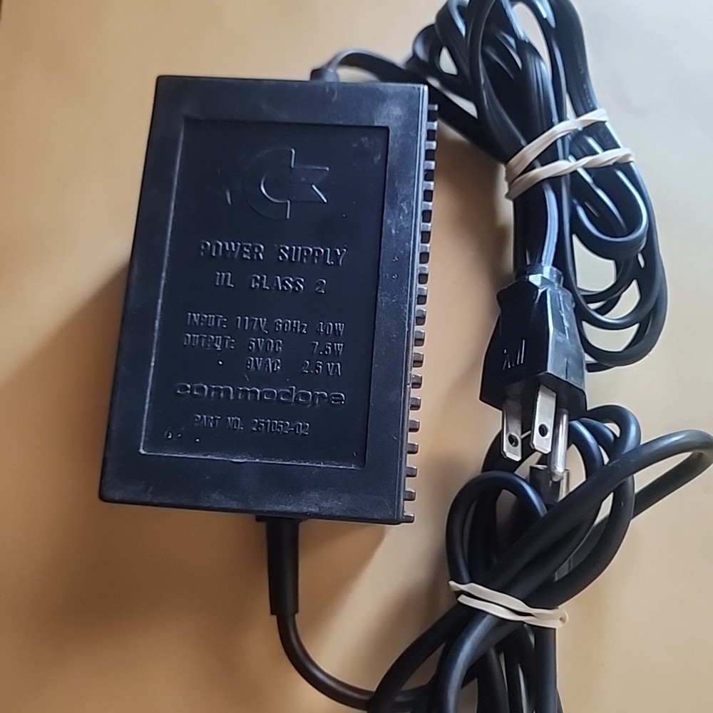 Commodore Power Supply Class 2 4 Pin  # 251052-02 UnTested 1983