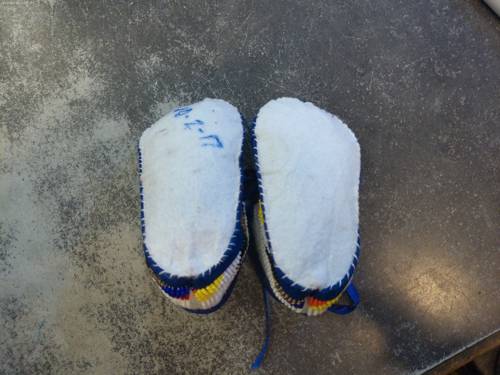 Native American Beaded Baby Moccasins