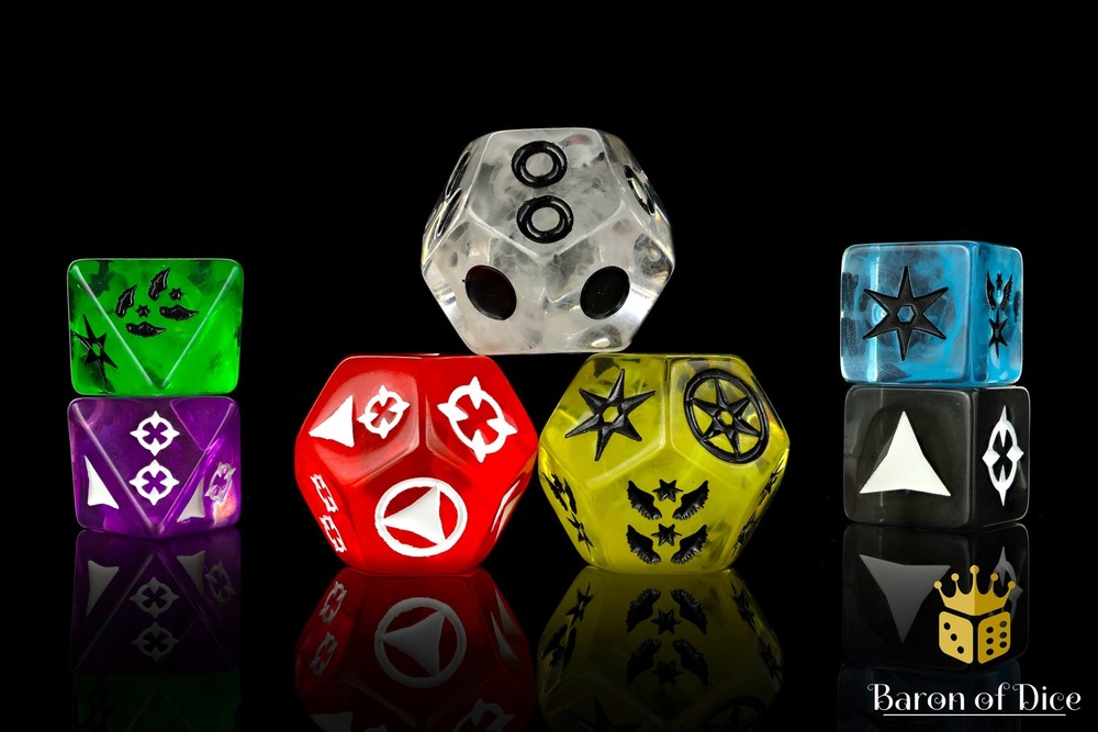 Galactic RPG, Dice Set - 14 Premium Dice