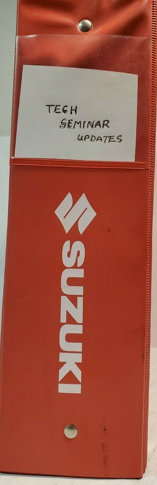 Suzuki Service Bulletins And Tech Seminar Updates With Binder