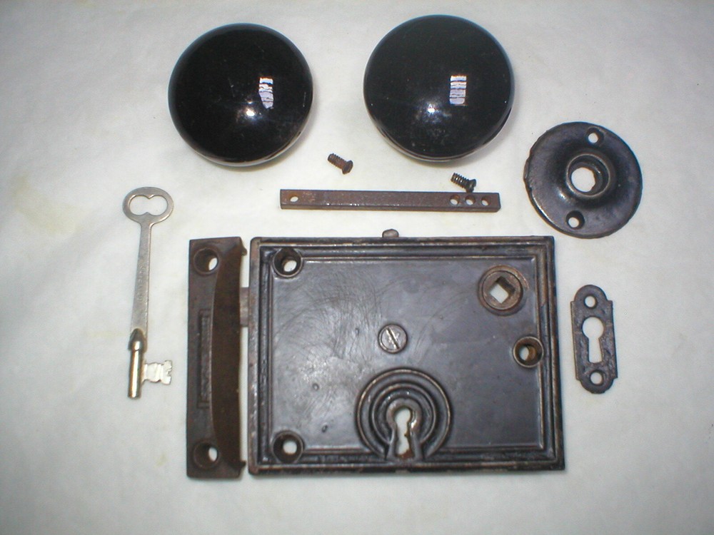 Antique Victorian Era Surface Mount Door Hardware