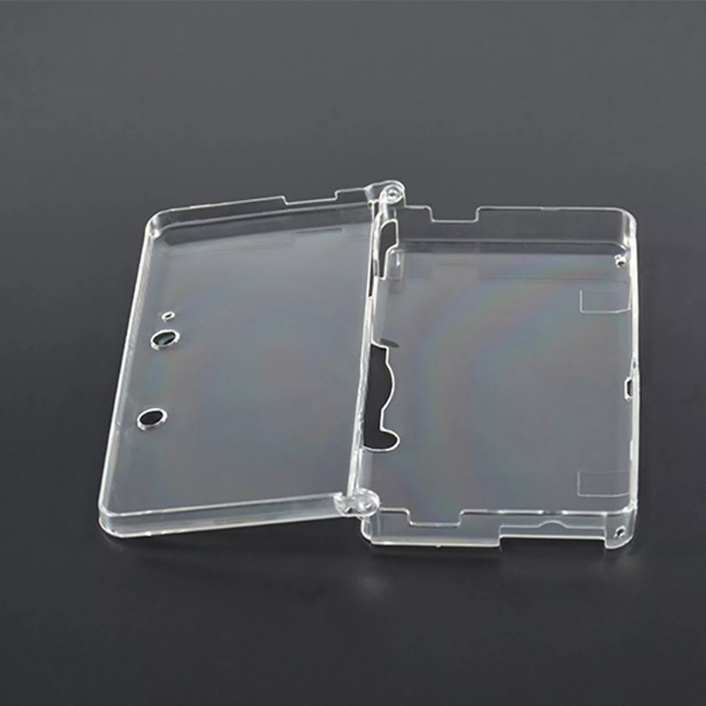 For Nintendo 3DS Snap-on Clear Plastic Crystal Hard Shell Case Protective Cover