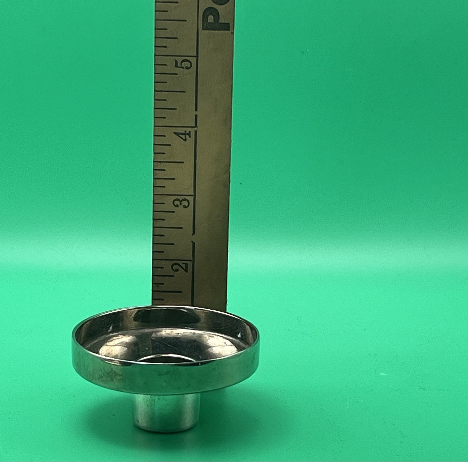 Vintage Silver-Plate Colonial Candlesticks Pair 4.25” Taper Holders Weighted