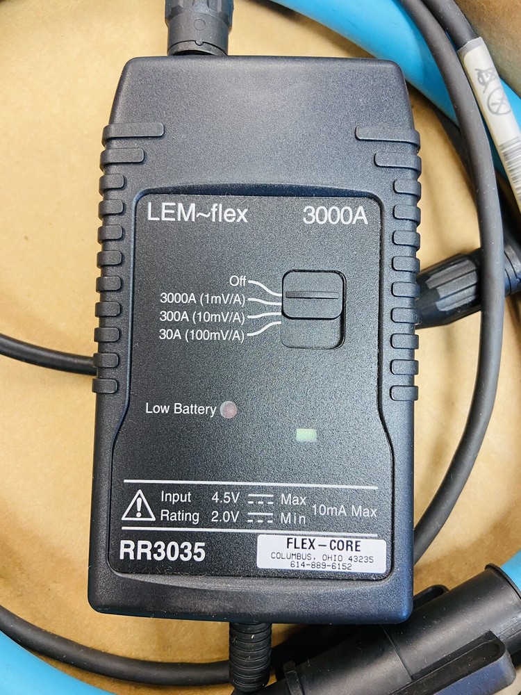 LEM flex 3000A AC Current Probe RR3035