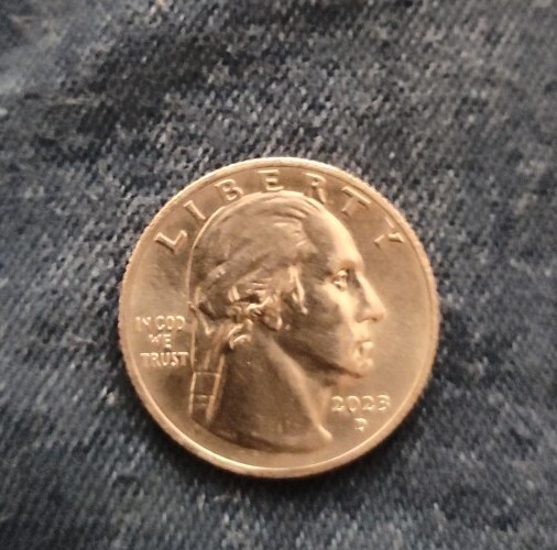 Circulated 2023 D Quarter Rare Error Coin.No Markings On Back Error